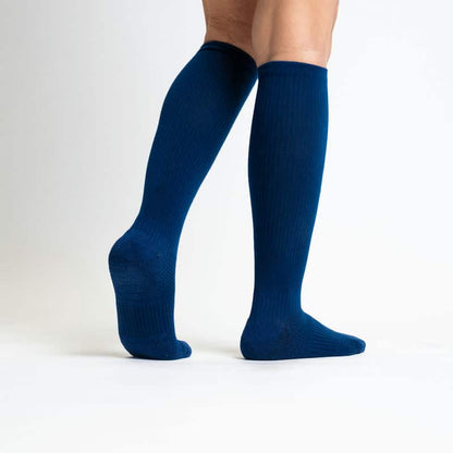 FlexRelief™ Compression Socks – Navy Blue