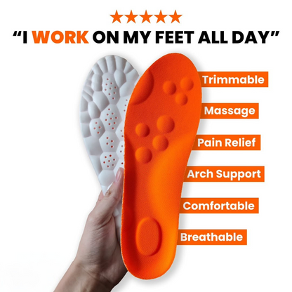 Massage Insoles - Pain relieving foot pads