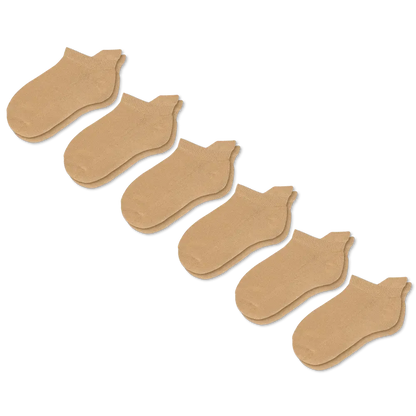 Padded Easy-Stretch Ankle Socks – Tan