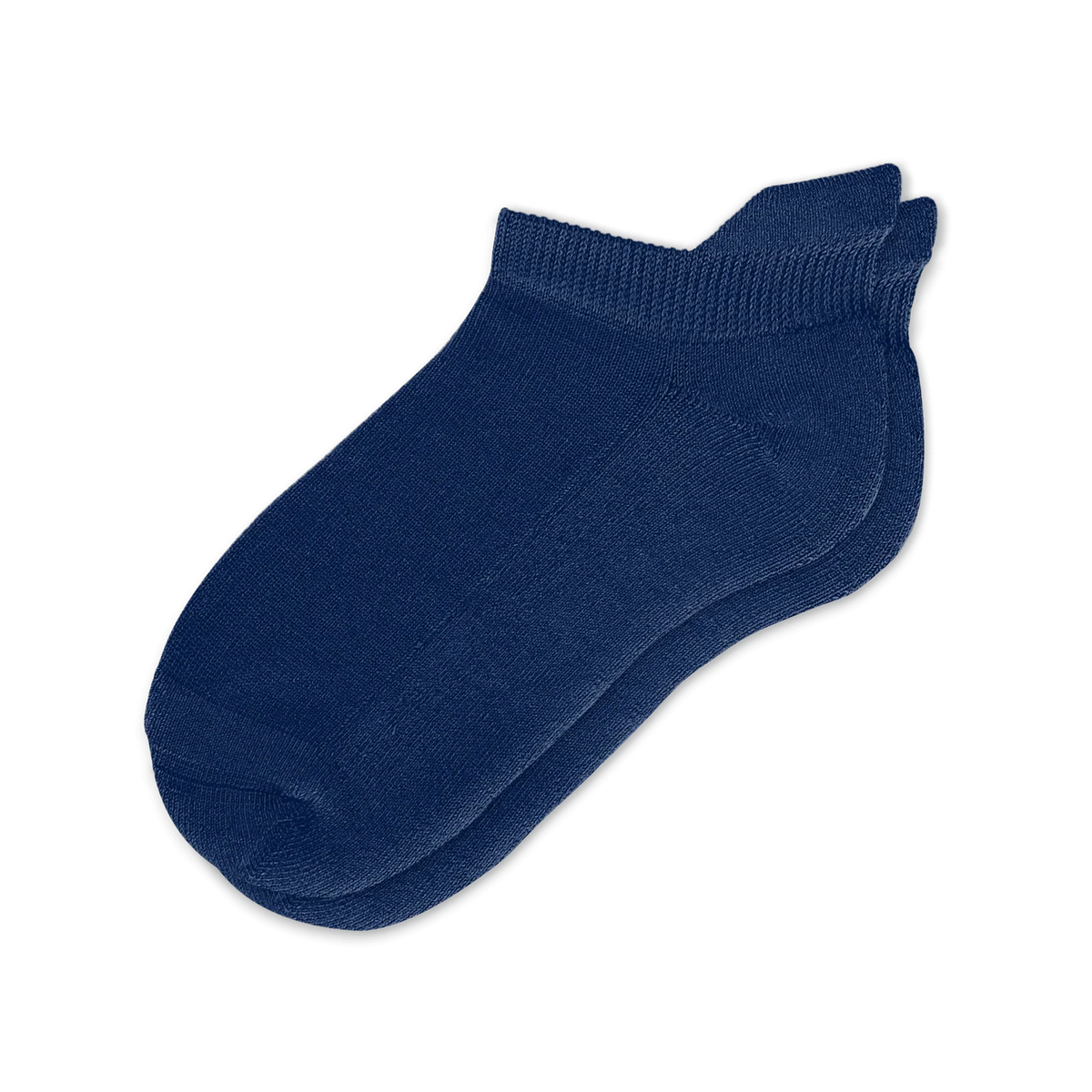 Padded Easy-Stretch Ankle Socks – Navy Blue