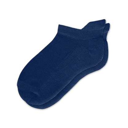 Padded Easy-Stretch Ankle Socks – Navy Blue