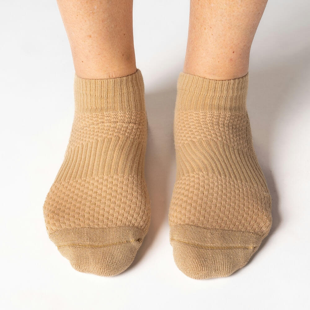 FlexRelief™ Ankle Compression Socks – Tan