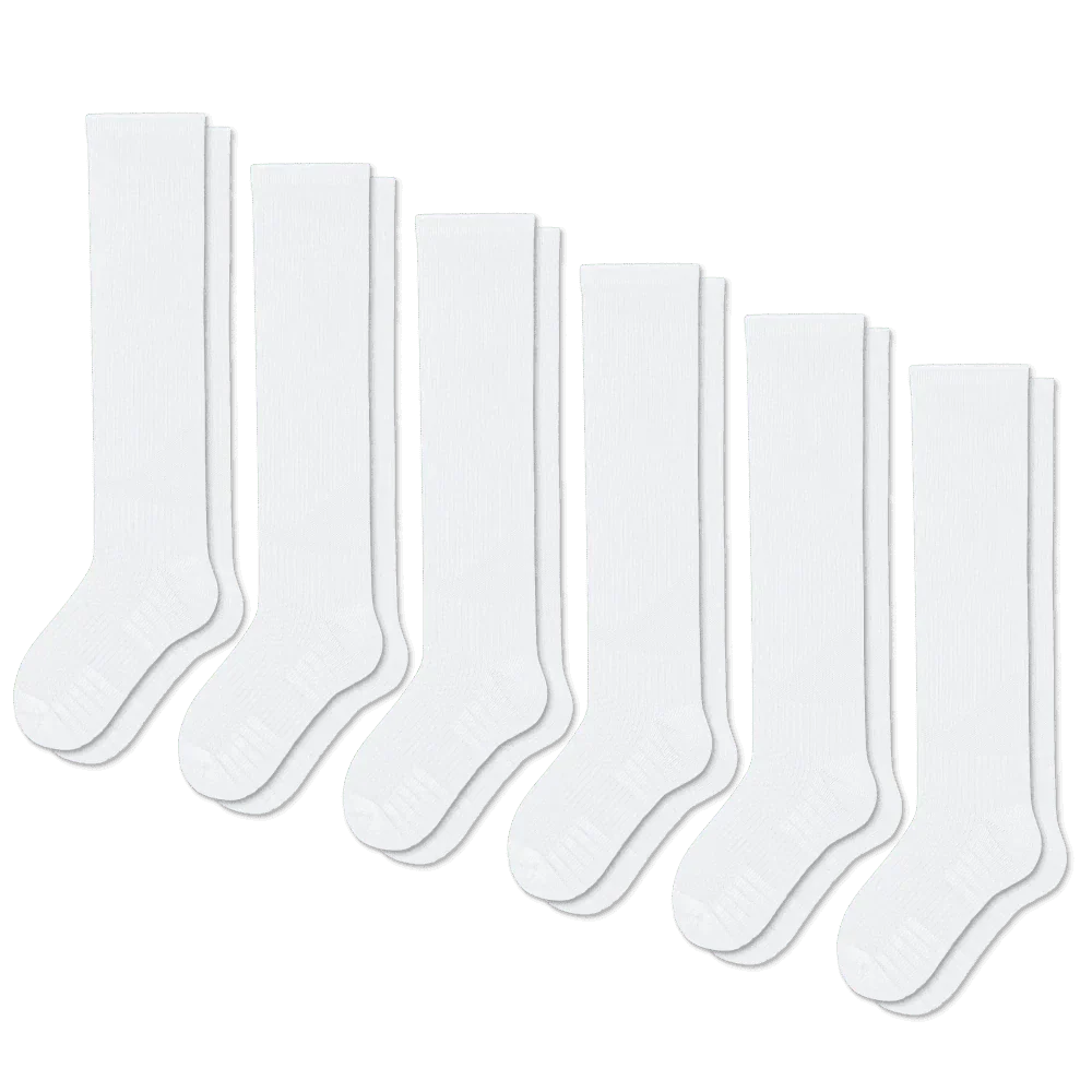 FlexRelief™ Compression Socks – White