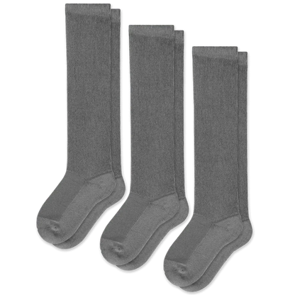 Padded Easy-Stretch Knee High Socks – Gray