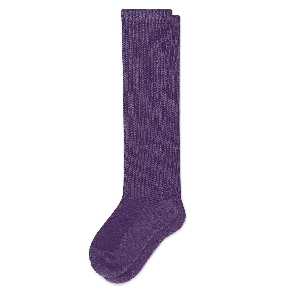 Padded Easy-Stretch Crew Socks – Royal Purple