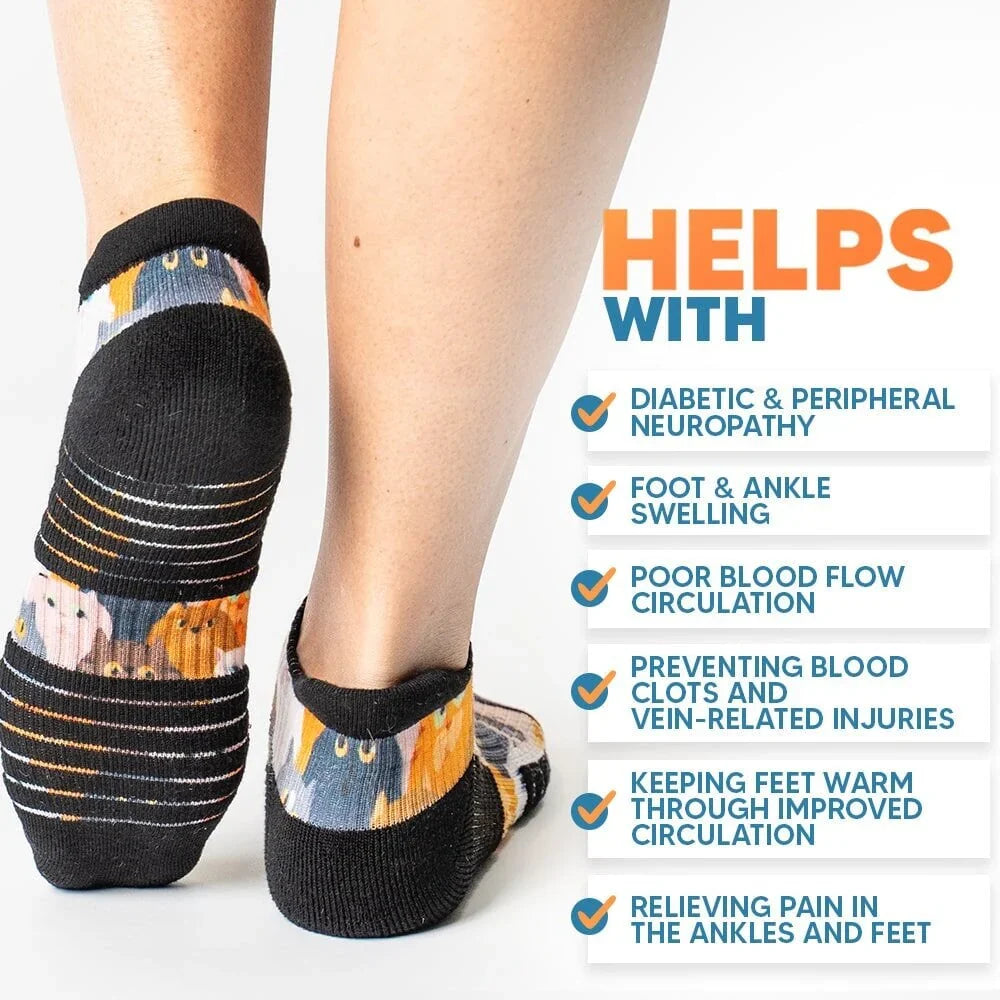 FlexRelief™ Ankle Compression Socks – Gray