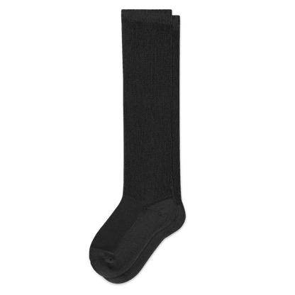 Padded Easy-Stretch Knee High Socks – Black