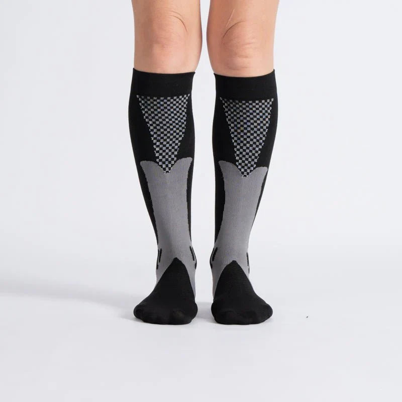 FlexRelief™ Compression Socks – Midnight Gray