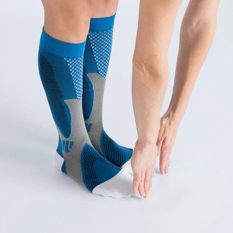 FlexRelief™ Compression Socks – Royal Blue